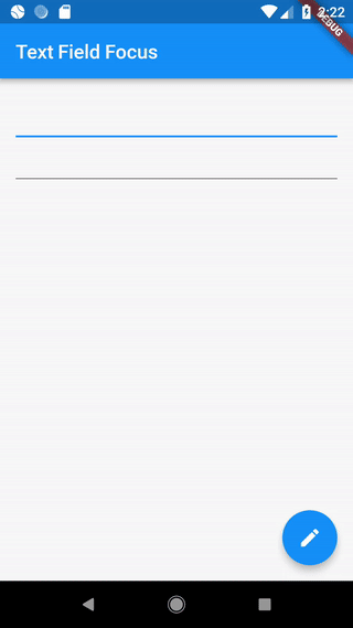 文字欄位 (text field) 焦點示範