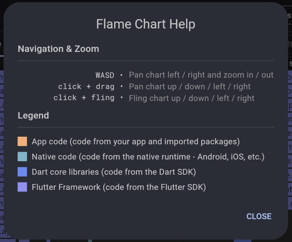 Flame chart 說明截圖