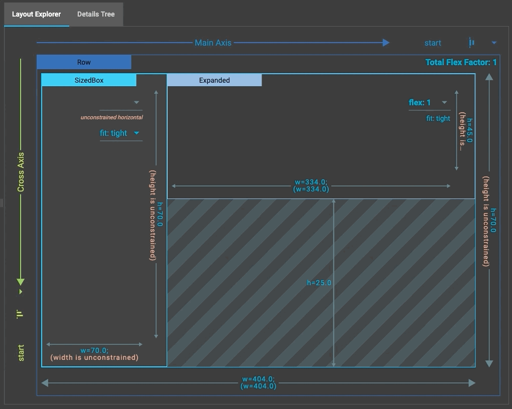 Layout Explorer 變更交錯軸對齊方式