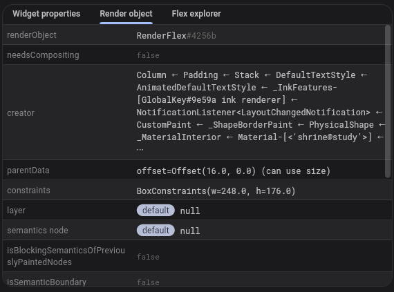 Render object 分頁圖示