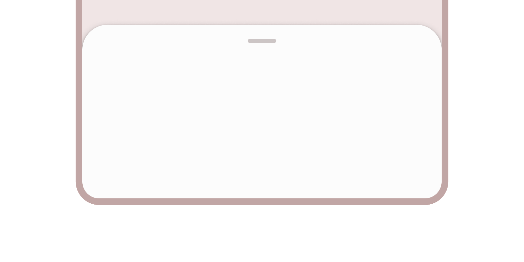 Rendered image or visualization of the Bottom sheet widget.