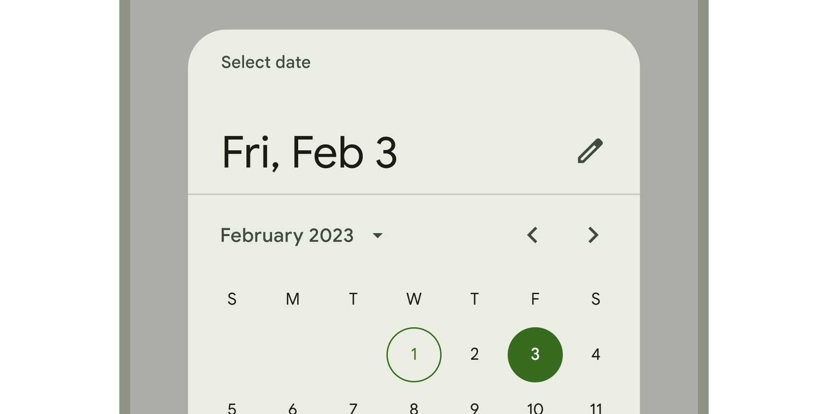 Rendered image or visualization of the DatePicker widget.