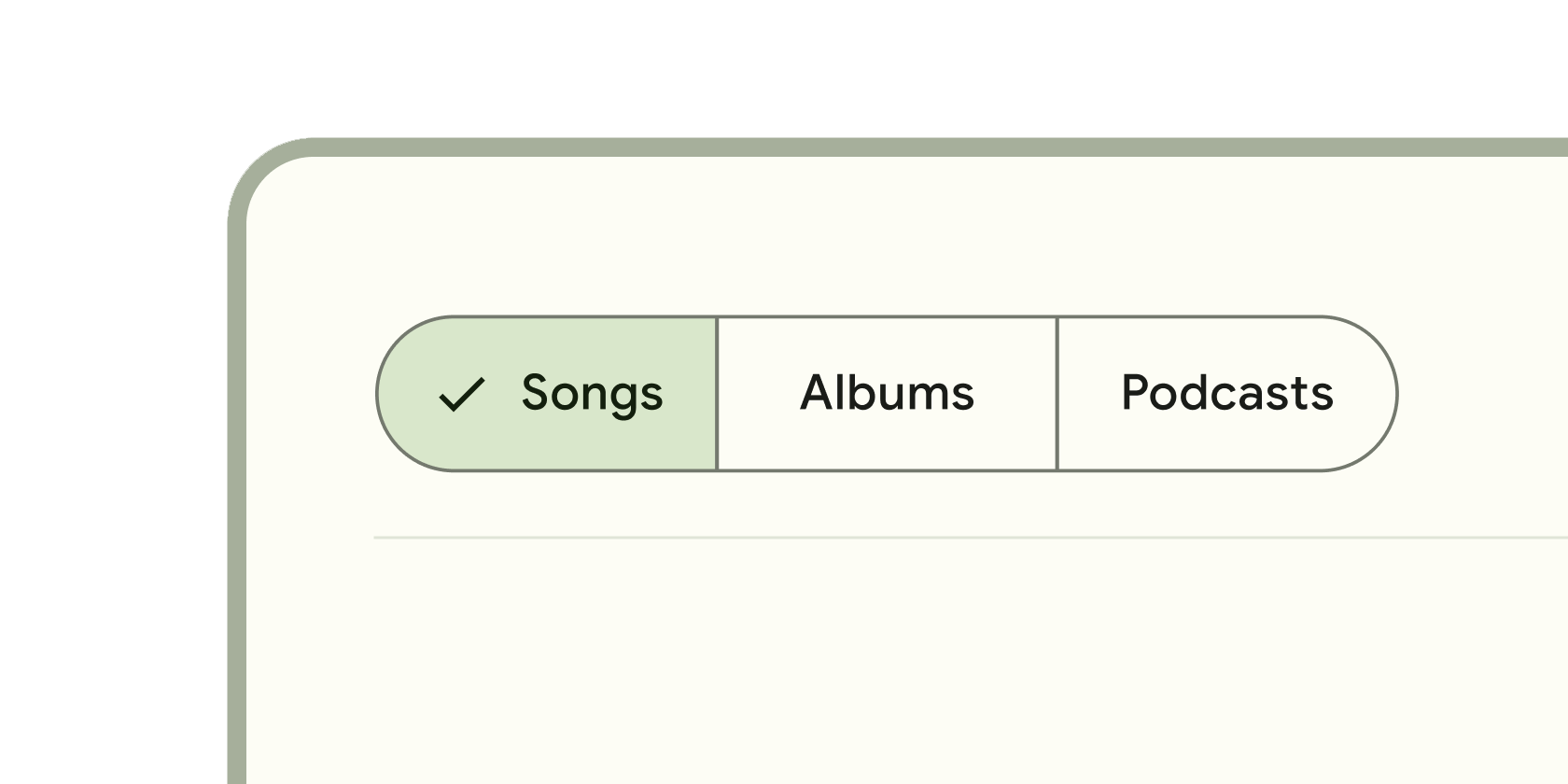 Rendered image or visualization of the SegmentedButton widget.